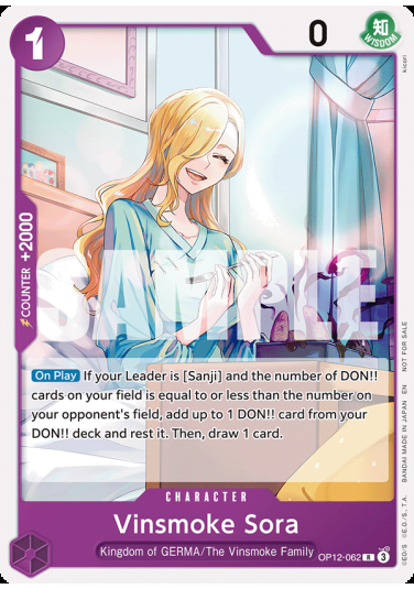 Vinsmoke Sora (OP12-062) (V.1)