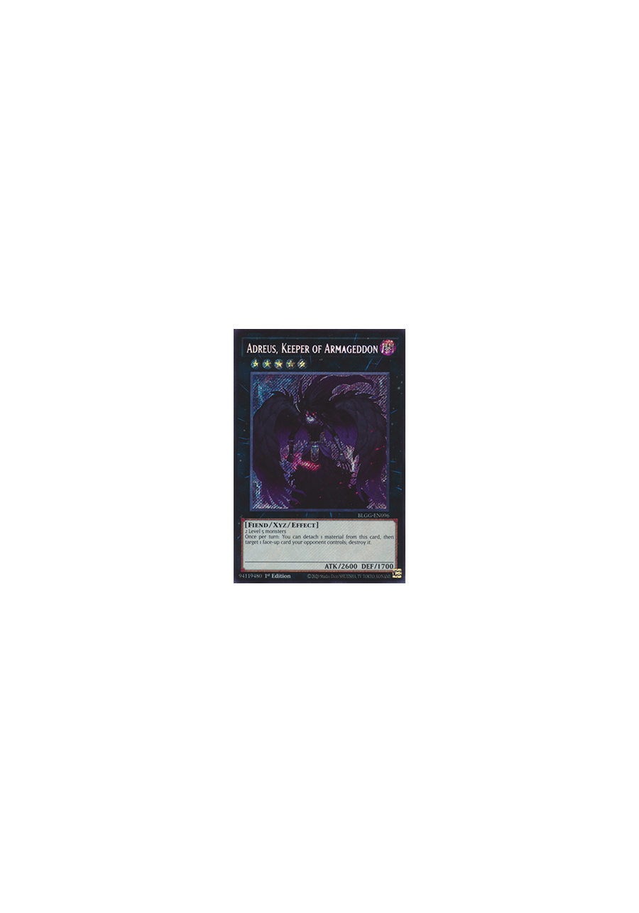 Adreus, Keeper of Armageddon (V.1 - Secret Rare)