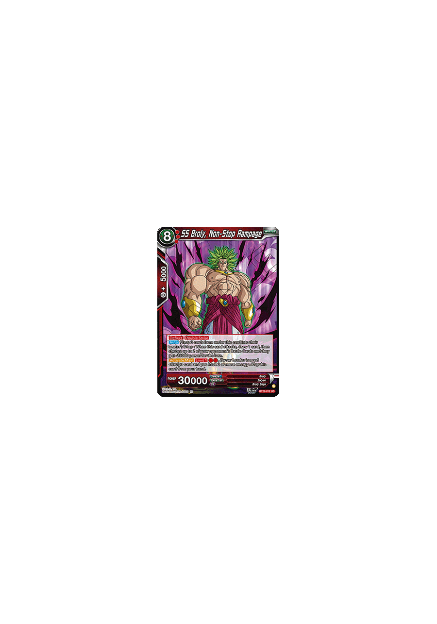 SS Broly, Non-Stop Rampage (V.1 - Uncommon)