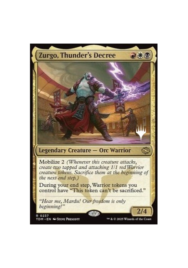 Zurgo, Thunder’s Decree (V.2)