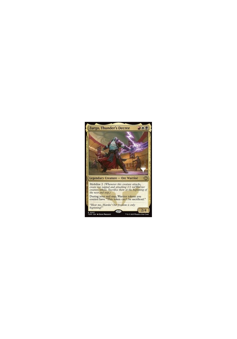 Zurgo, Thunder’s Decree (V.2)