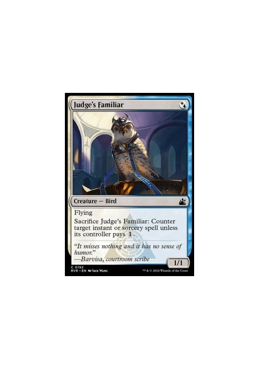Judge’s Familiar