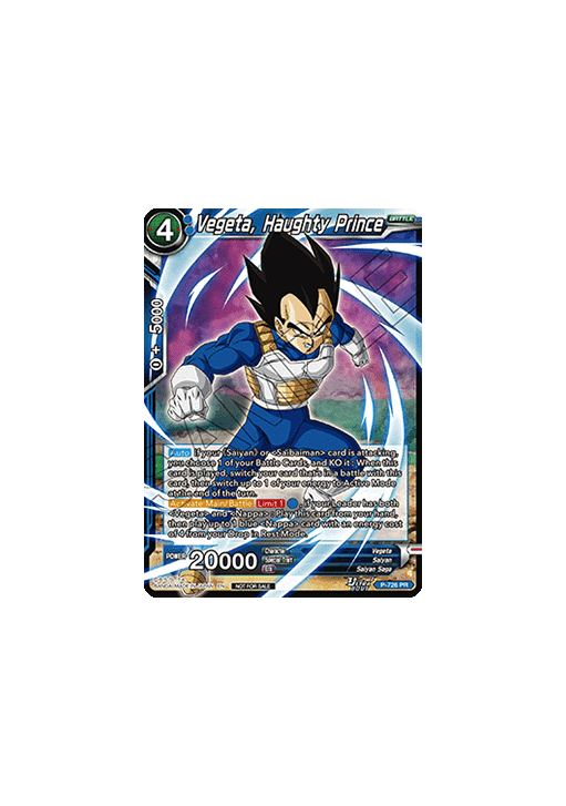 Vegeta, Haughty Prince (V.1 - Promo)