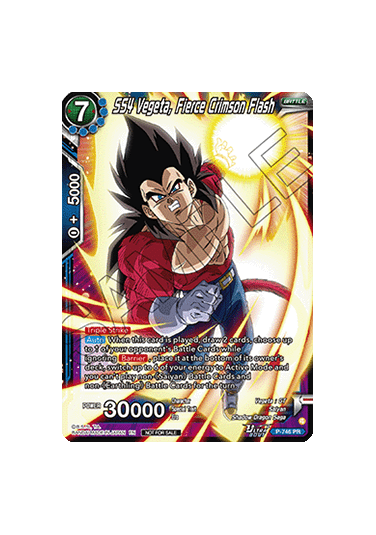 SS4 Vegeta, Fierce Crimson Flash (V.1 - Promo)