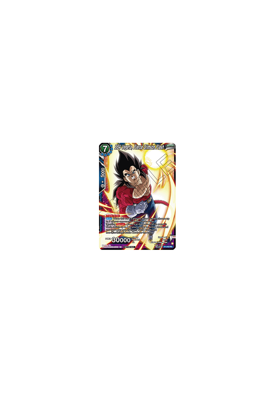 SS4 Vegeta, Fierce Crimson Flash (V.1 - Promo)