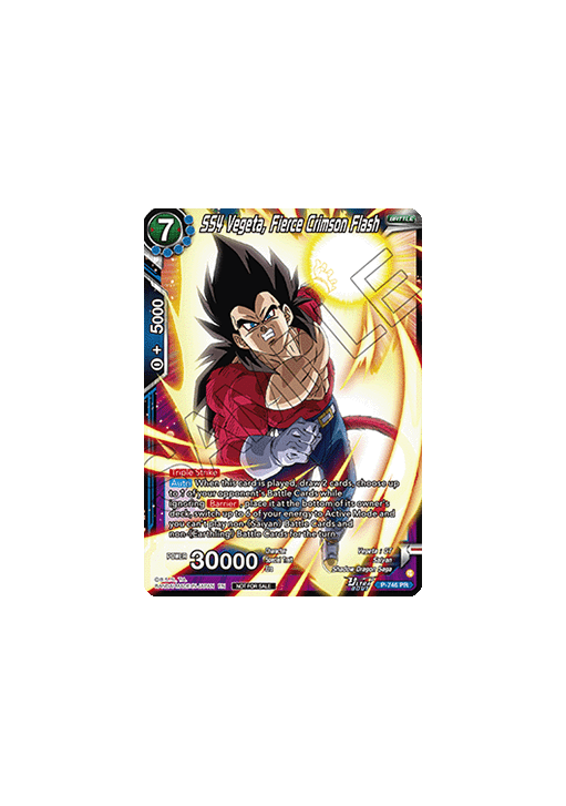 SS4 Vegeta, Fierce Crimson Flash (V.1 - Promo)