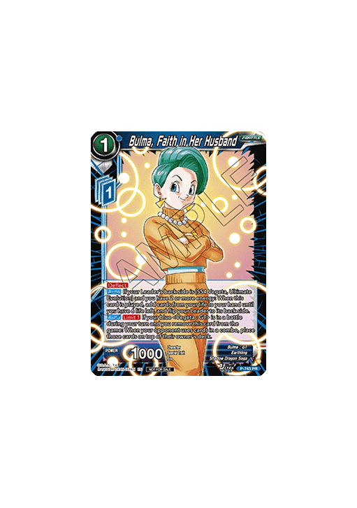 Bulma, Faith in Her Husband (V.1 - Promo)