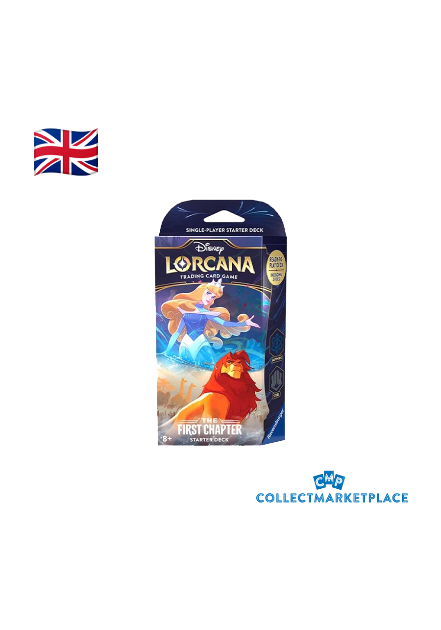 Disney Lorcana The First Chapter Starter Deck Sapphire/Steel ENG