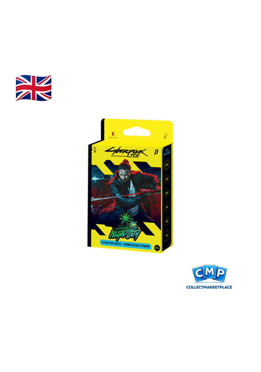 CYBERPUNK TCG - WELCOME TO NIGHT CITY - STARTER DECK - EMBRACING POWER - ENG