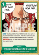 Withdraw Now and Allow Me to Save Face (OP17-036)
