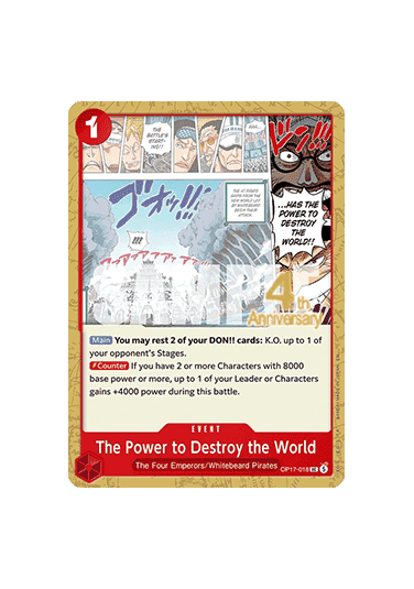 The Power to Destroy the World (OP17-018)
