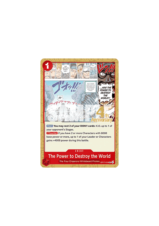 The Power to Destroy the World (OP17-018)