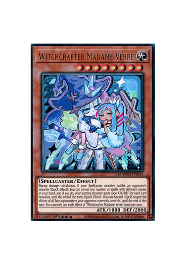 Witchcrafter Madame Verre (V.1 - Ultra Rare)
