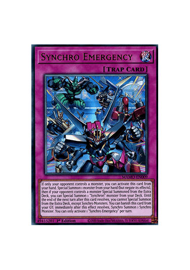 Synchro Emergency (V.1 - Ultra Rare)