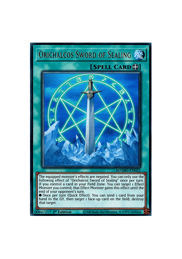 Orichalcos Sword of Sealing (V.1 - Ultra Rare)