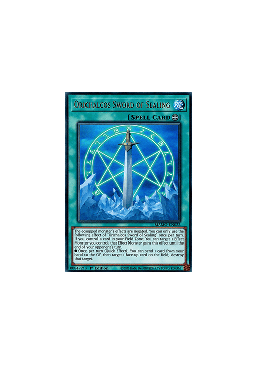 Orichalcos Sword of Sealing (V.1 - Ultra Rare)