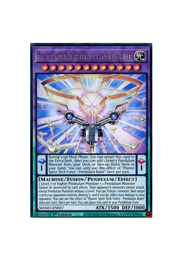 Master Spirit Tech Force - Pendulum Ruler (V.1 - Ultra Rare)