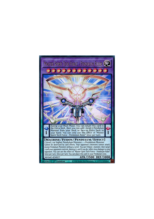 Master Spirit Tech Force - Pendulum Ruler (V.1 - Ultra Rare)