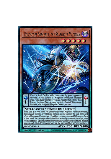 Horoscope Sorcerer, the Stargazer Magician (V.1 - Ultra Rare)
