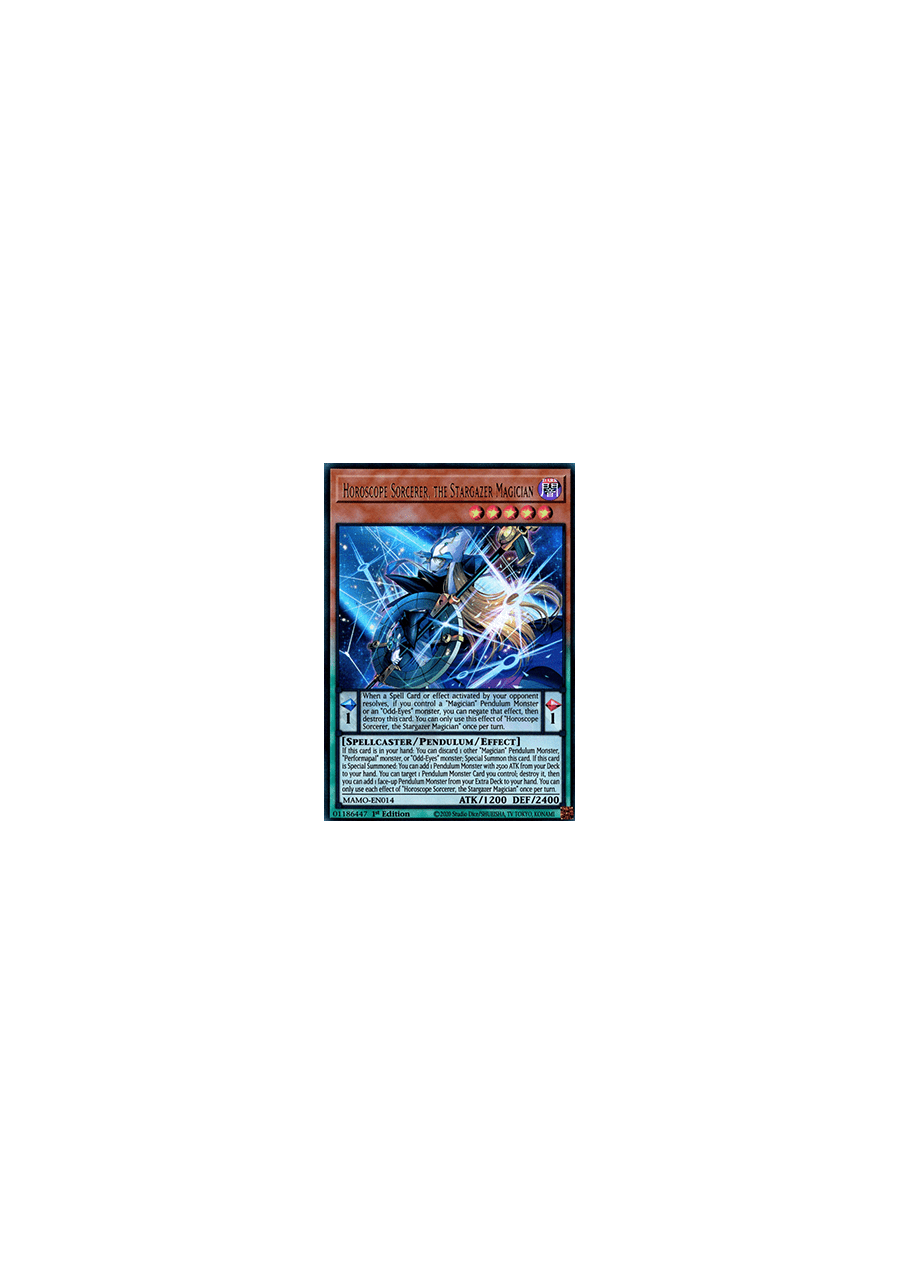 Horoscope Sorcerer, the Stargazer Magician (V.1 - Ultra Rare)
