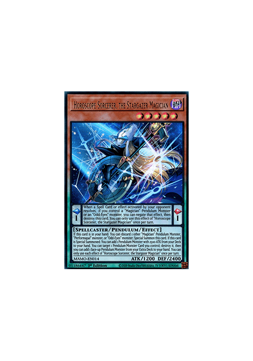 Horoscope Sorcerer, the Stargazer Magician (V.1 - Ultra Rare)