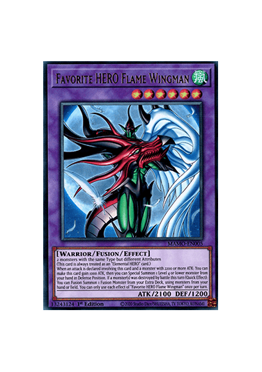 Favorite HERO Flame Wingman (V.1 - Ultra Rare)