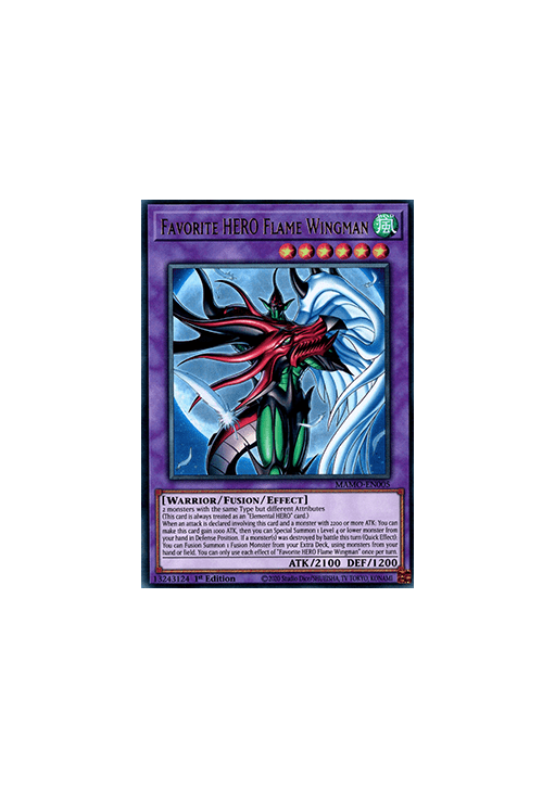 Favorite HERO Flame Wingman (V.1 - Ultra Rare)