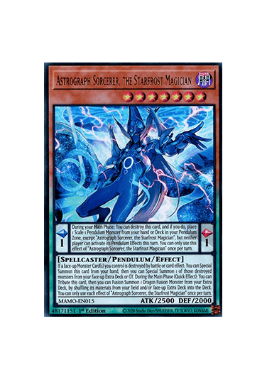 Astrograph Sorcerer, the Starfrost Magician (V.1 - Ultra Rare)