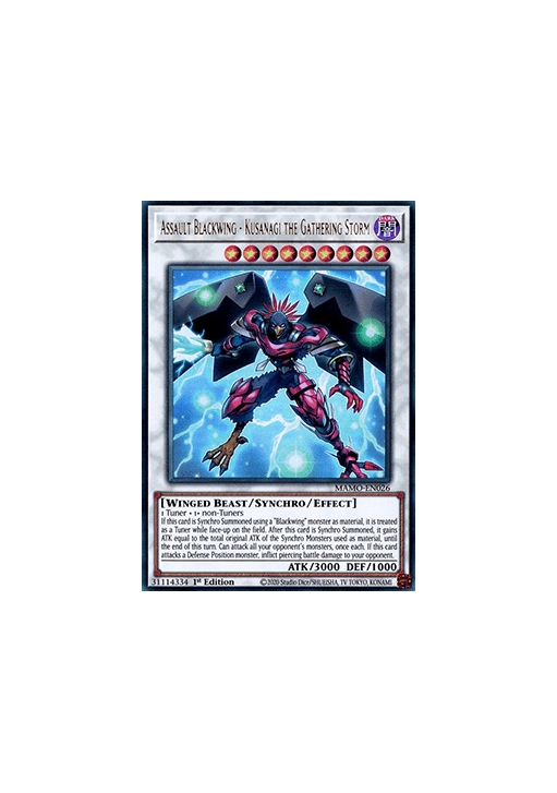 Assault Blackwing - Kusanagi the Gathering Storm (V.1 - Ultra Rare)