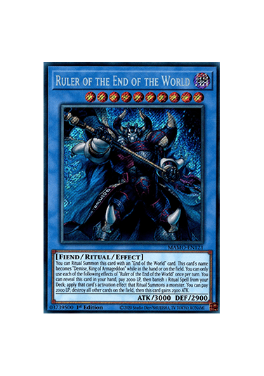Ruler of the End of the World (V.1 - Secret Rare)