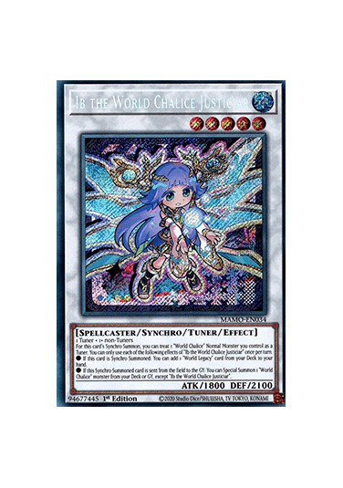 Ib the World Chalice Justiciar (V.2 - Secret Rare)