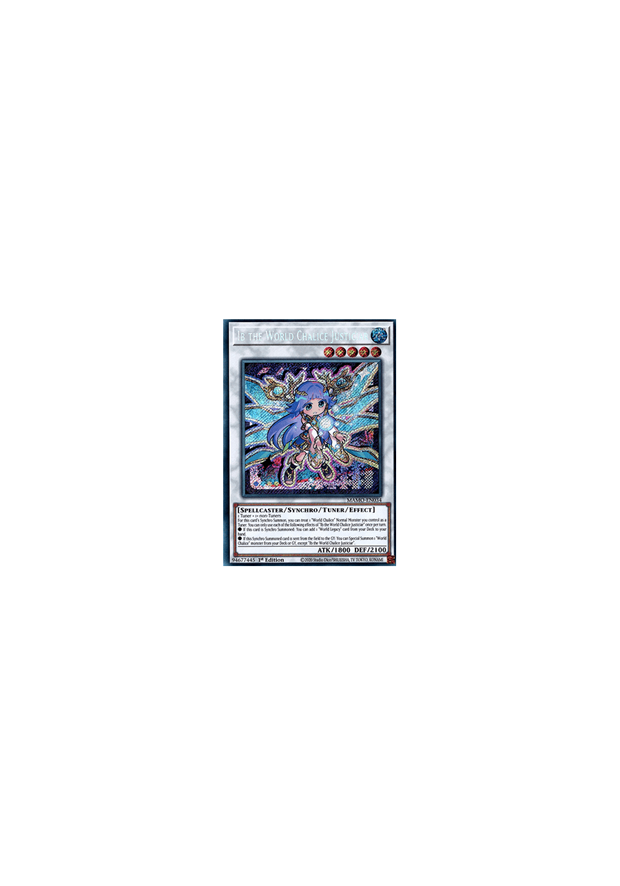 Ib the World Chalice Justiciar (V.2 - Secret Rare)