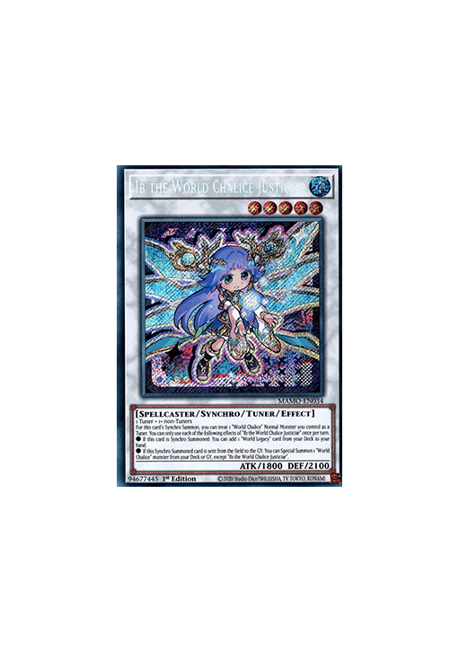 Ib the World Chalice Justiciar (V.2 - Secret Rare)
