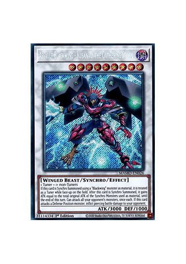 Assault Blackwing - Kusanagi the Gathering Storm (V.2 - Secret Rare)