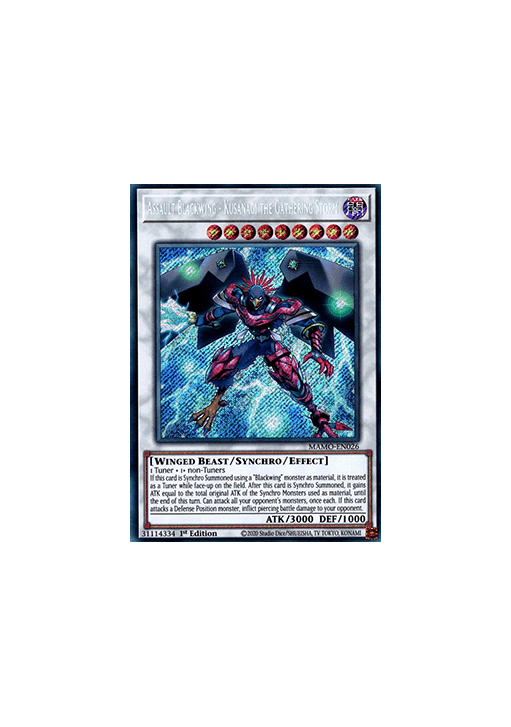 Assault Blackwing - Kusanagi the Gathering Storm (V.2 - Secret Rare)